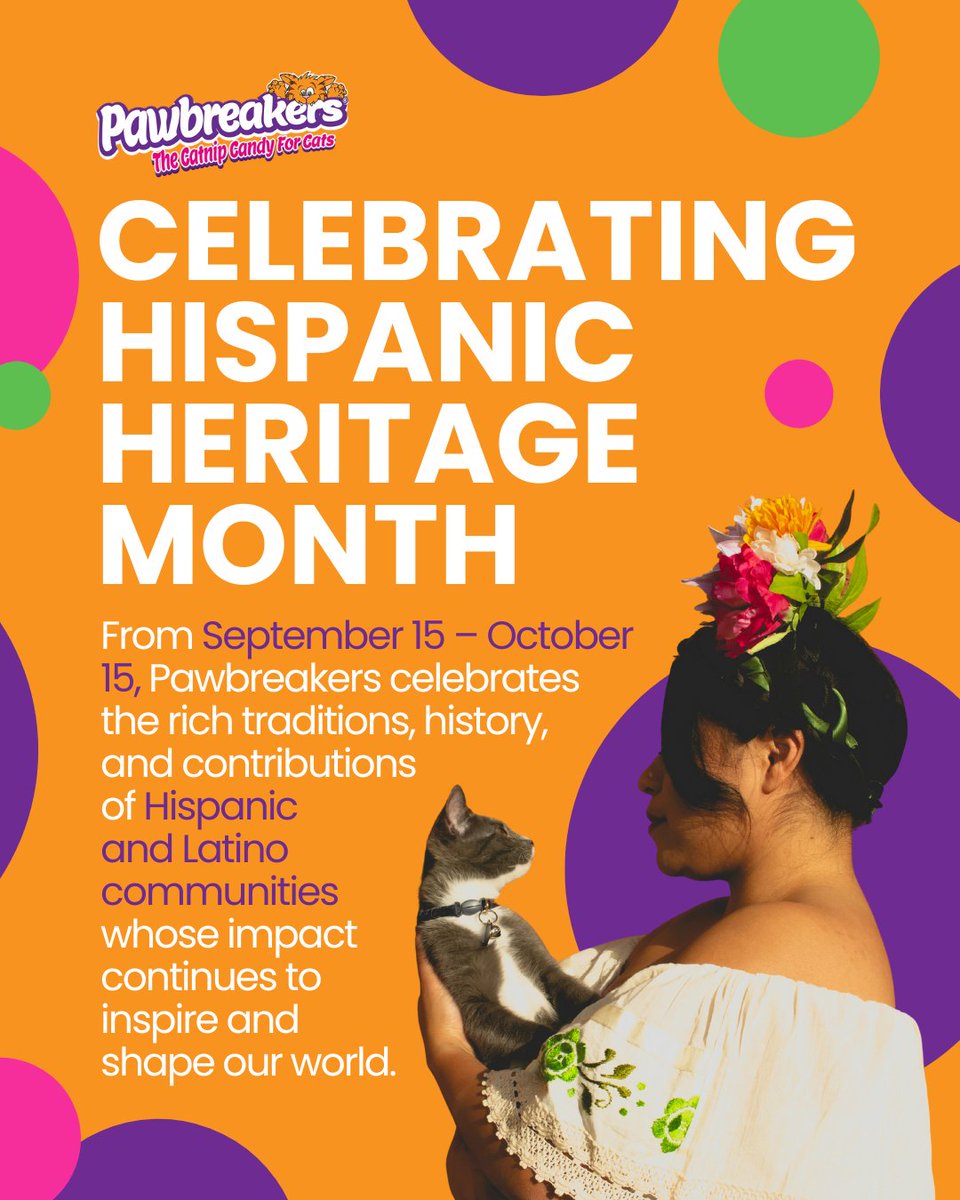 MrCatnip_222's tweet image. Honoring culture, history, and community this month and always. Here’s to the joy, strength, and traditions that continue to inspire us every day. ❤️💃🌎
#pawbreakers #hispanicheritage #hispanicheritagemonth #ancestry #hispanicpride #catniptoy
wix.to/ROnJP95
