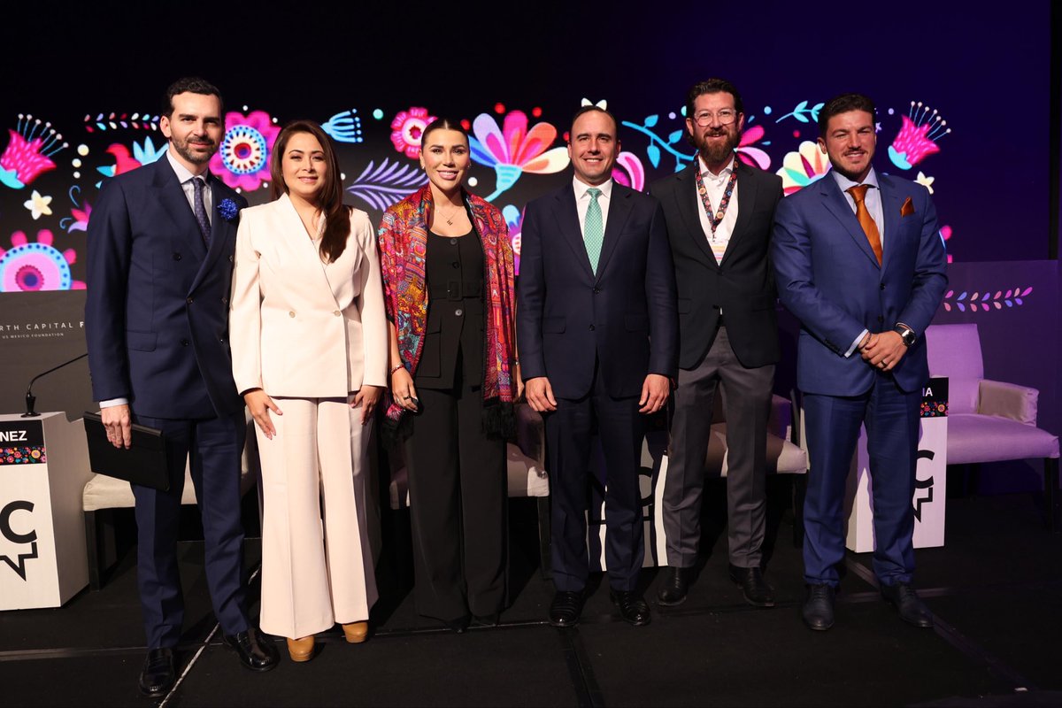 ¡Coahuila es el estado industrializado más seguro del país y seguimos llevando el nombre de nuestro estado hacia #México y el mundo! Un gusto volver a participar en el North Capital Forum (1/3)