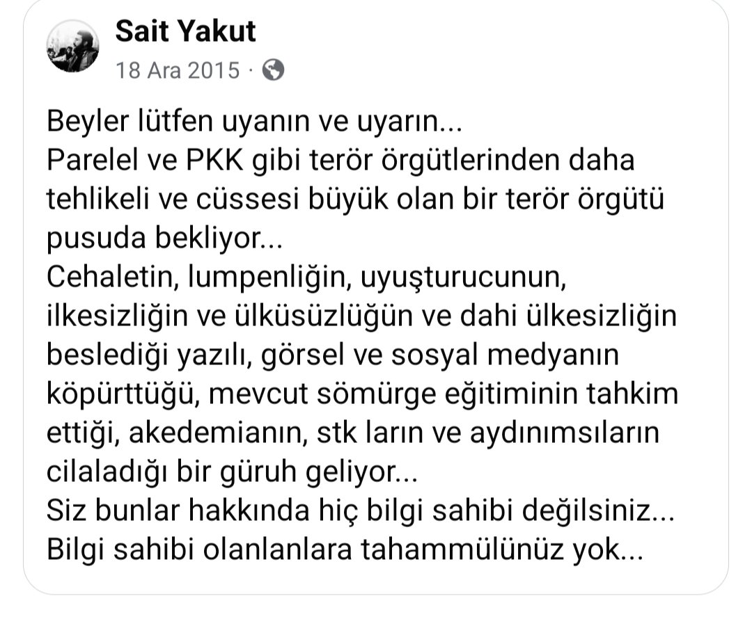 Daltonlar, kasperlar, retkitler zuhur etmeden uyarmıştım... 
Aslında sakalımız da var niye dinlemediniz???