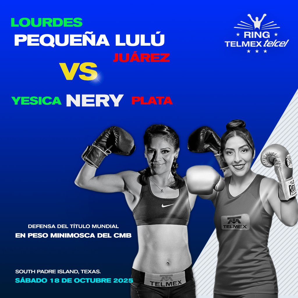 Ring Telmex Telcel (@ringtmxtelcel) on Twitter photo Tenemos combate explosivo de campeonato entre becarias ๐๐๐ฅ๐ฆ๐๐ฑ-๐๐๐ฅ๐๐๐ฅ. ๐ค๐ฅ๐ค
ยกรxito <a href="/LuluJuarezBox/">pequeรฑa Lulรบ Juarez</a> y ๐๐๐ฌ๐ข๐๐ ๐๐๐ซ๐ฒ! Que gane la mejor. ๐๐ฅ๐
#PequeรฑaLulรบ #YesicaNery #TรญtuloMinimosca #CMB #Texas #BecariasTelmex #RingTelmexTelcel Tenemos combate explosivo de campeonato entre becarias ๐๐๐ฅ๐ฆ๐๐ฑ-๐๐๐ฅ๐๐๐ฅ. ๐ค๐ฅ๐ค
ยกรxito <a href="/LuluJuarezBox/">pequeรฑa Lulรบ Juarez</a> y ๐๐๐ฌ๐ข๐๐ ๐๐๐ซ๐ฒ! Que gane la mejor. ๐๐ฅ๐
#PequeรฑaLulรบ #YesicaNery #TรญtuloMinimosca #CMB #Texas #BecariasTelmex #RingTelmexTelcel