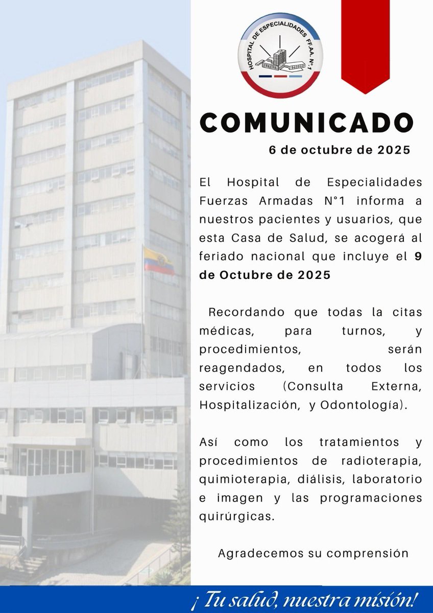 Hospital FF.AA No.1 tweet media