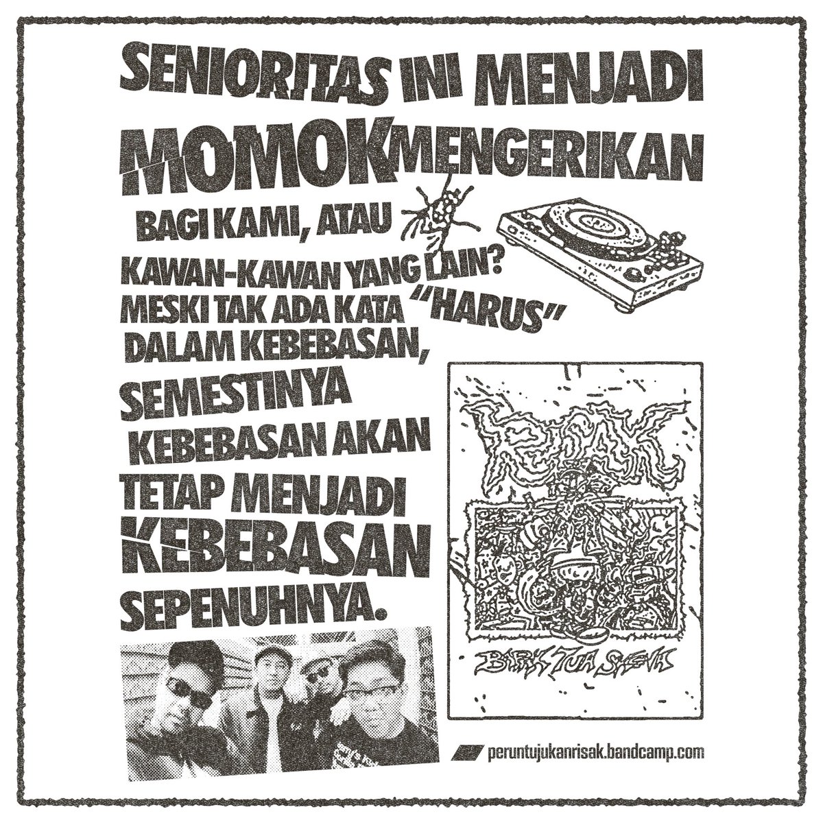 idiots21st's tweet image. setelah 5 lagu direkam &amp;amp; diolah oleh Sinatrya Dharaka di studio Pelikan, Risak akan bekerja sama guna merealisasikan rilis fisik dengan salah satu record label empunya duo grup yang terngiang ditelinga dengan lirik mereka “Semakin Tua, Semakin Punk, atau, Bayar Bayar Bayar”.