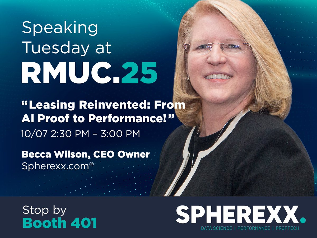 Don’t miss this fast-paced session packed with real-world insights! spherexx.com/get-started
#RMUC2025 #MultifamilyAI #PropTech #AIinLeasing
#MultifamilyAI #PropTech #AIinLeasing #SmartLeasing #AutomationTools #RMUC2025 #rentmanager