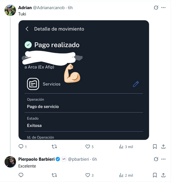 Festeja pagar ARCA con Ualá. Mañana no va a entender por qué le retuvieron ganancias, impuesto al cheque, Ingresos Brutos, etc. ¡Qué desaste vivir entre ovejas!
Captura del día