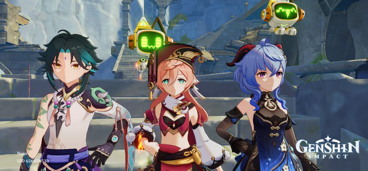 leo , yo , rin >< genshit jej