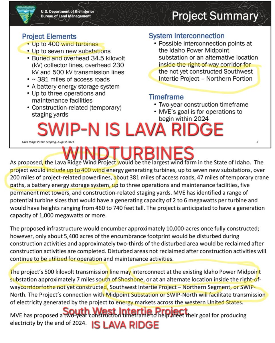 KatoIdaho's tweet image. Idaho said NO to Lava Ridge. 
@POTUS clawed back cash. 
BUT
@MikeCrapo supports infrastructure and wont ask for SWIP-N to be defunded. 
@SenatorRisch promised #LavaRidge  was dead, but won't ask for #SWIP to be defunded.
@CongMikeSimpson helped #LSPOWER #IdahoPower reroute it.