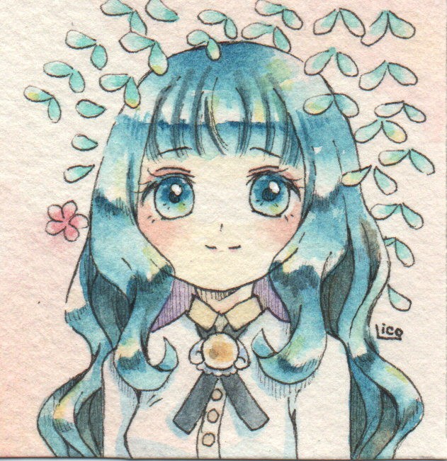 シークレット・リーフ
（2025年10月、ミニ原画、追加納品分）
#月光草  #紫綾企画