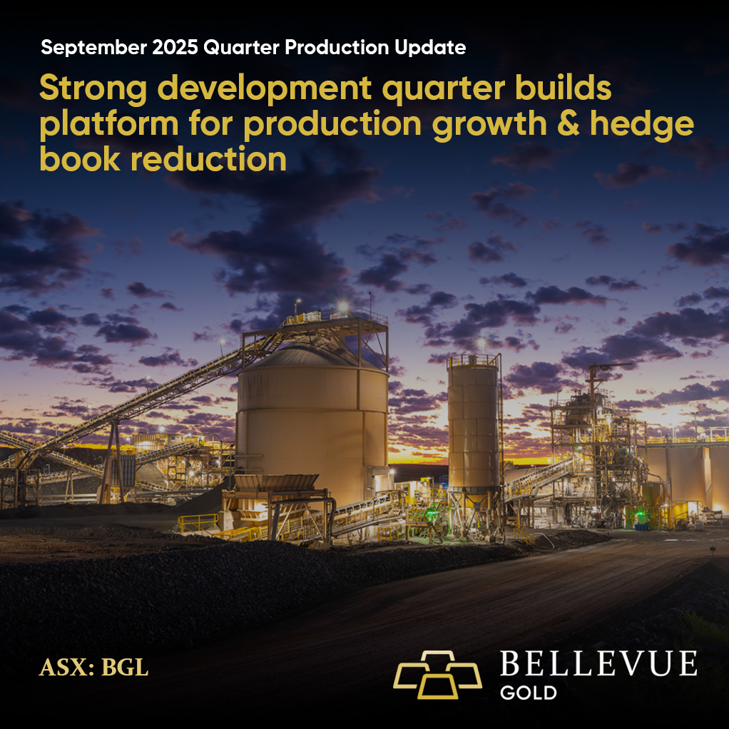 We're pleased to provide the following preliminary production and financial update for the September 2025 quarter. 

Full quarterly results will be released in the quarterly report later in October. Read more: loom.ly/rG47y9A 

$BGL