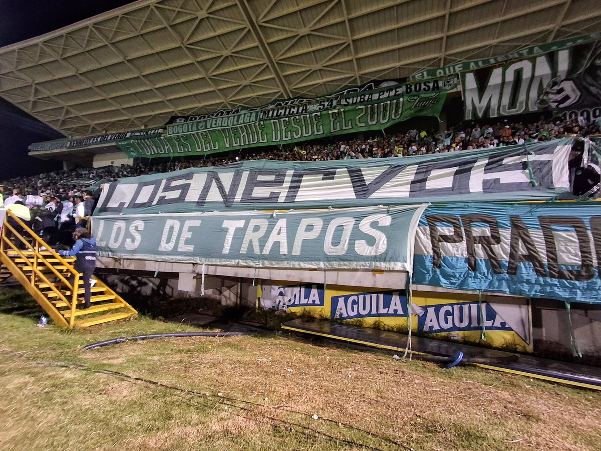 decimocuarta fecha.
Boyacá Chicó 1 - Atlético Nacional 1

Nuevamente presentes en el estadio la Independencia de Tunja.
¡El orgullo está en la hinchada!
Salir campeones, ¡Una obligación!

ÑS'99.