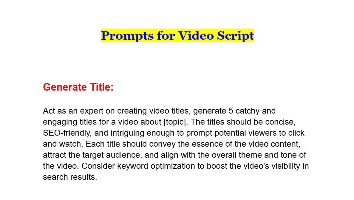 aikitstudio1's tweet image. 🎯 هل تجد صعوبة في كتابة عناوين جذابة ليوتيوب أو تيك توك؟ لدينا الحل! حزمة 24 برومبت بالعربي تحتوي على أفكار عناوين جاهزة وسكربتات لزيادة التفاعل.
حملها الآن: aikitstudio1.gumroad.com/l/kgycfm

#إنتاج_محتوى #يوتيوب_بالعربي #تيك_توك #رييلز