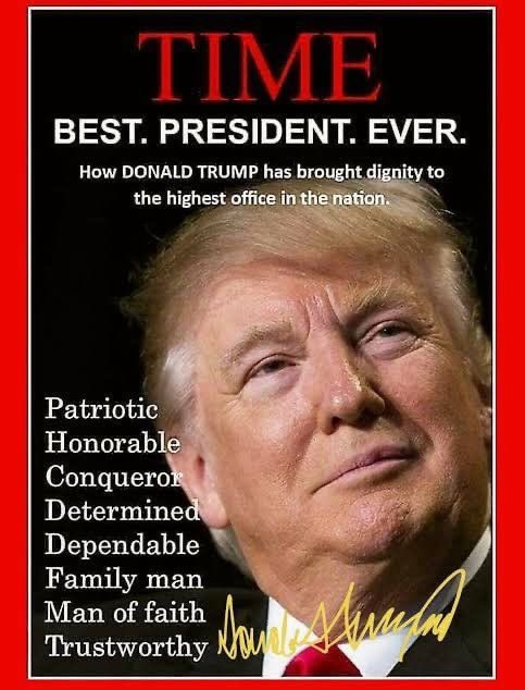 BaronJTrump's tweet image. He got all the Virtues a President needs.
The best ever