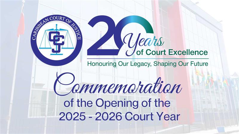As we begin the new law year at the Caribbean Court of Justice, we would like to share a message from the President of the Court, the Hon. Mr Justice Anderson, commemorating the opening of the 2025-2026 law year. You can view the message using this link:  loom.ly/hE4Jds0.