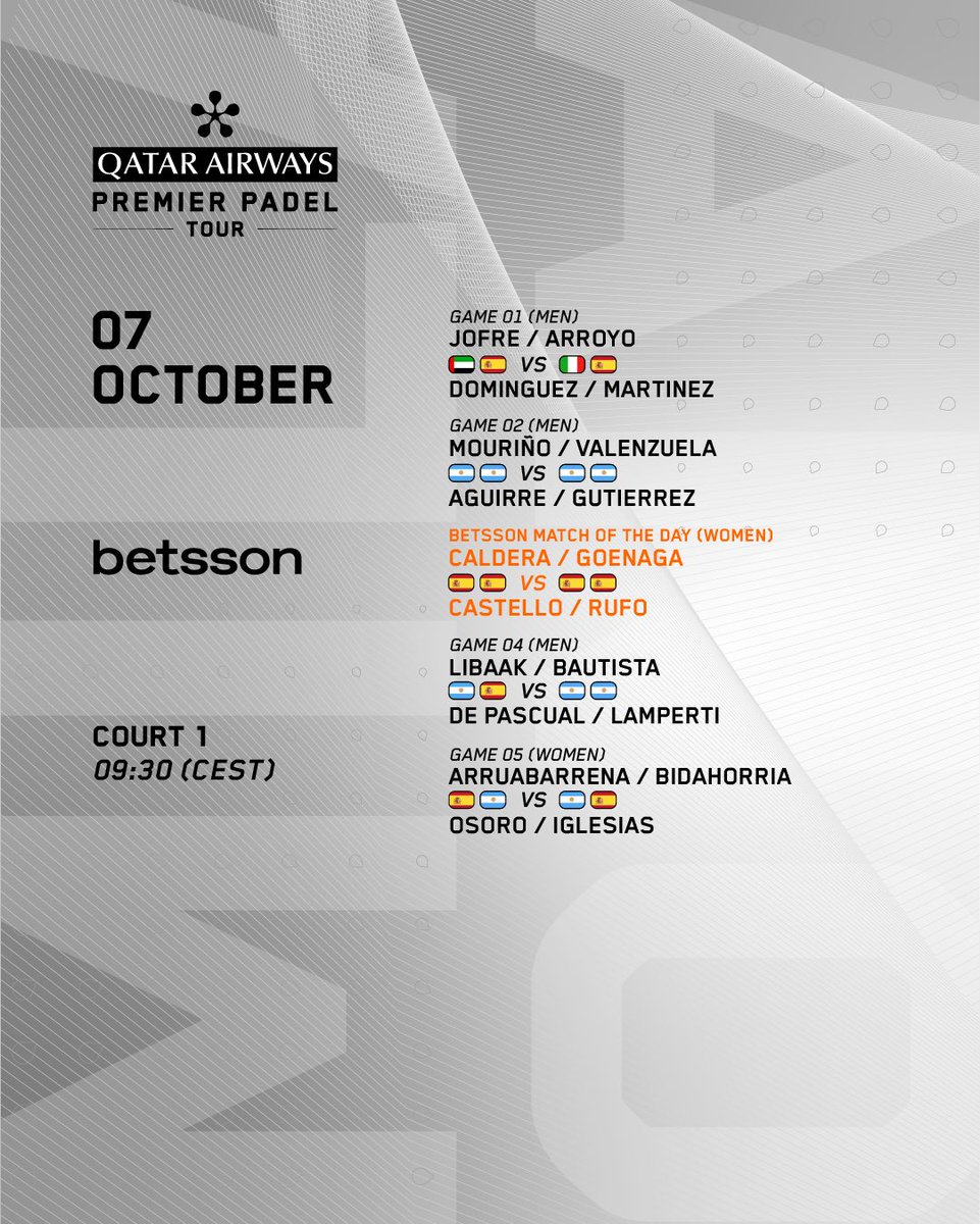 premierpadel's tweet photo. It’s 𝗥𝗼𝘂𝗻𝗱 𝗼𝗳 𝟯𝟮 time 🇮🇹🎾

⏰ Swipe for timezones
📺 Where to watch: https://t.co/DBxy82KpM3 
📊 Livescore &amp; results: https://t.co/L2kkUEM2FI 

#PremierPadel #OyshoMilanoPremierPadelP1 https://t.co/s7uhhW4ueT