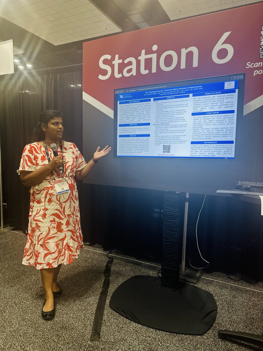 Check our walking down dystonia 2/2 a genetic etiology at station 6 now <a href="/DivyaMenghani1/">Divya Menghani</a> <a href="/GuduruZain/">Zain Guduru,MD,FAAN,FANA</a> <a href="/movedisorder/">MDS</a> <a href="/UKYneuroscience/">UK Neuroscience</a>