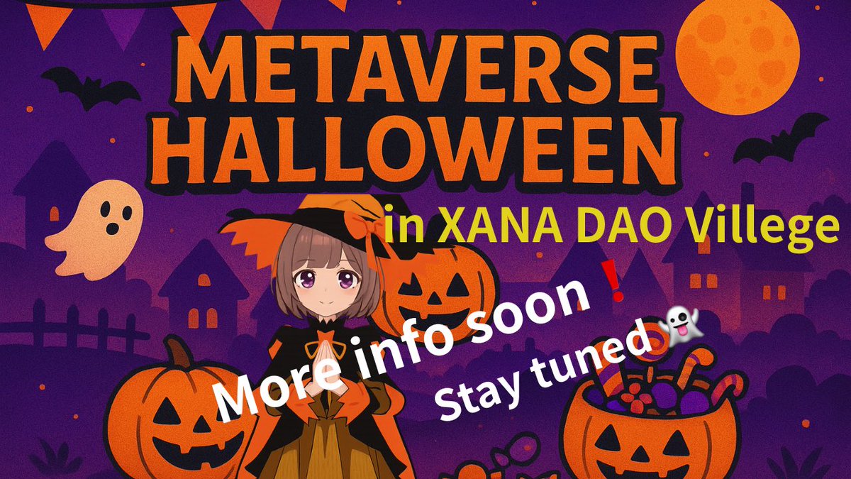 xanadaovillage's tweet photo. #XANA DAO Village でも
　#ハロウィン イベント🎃やりますよ🤭
お楽しみに👍👍　
https://t.co/v8Ifih7vPp https://t.co/2LsXpuqLN3