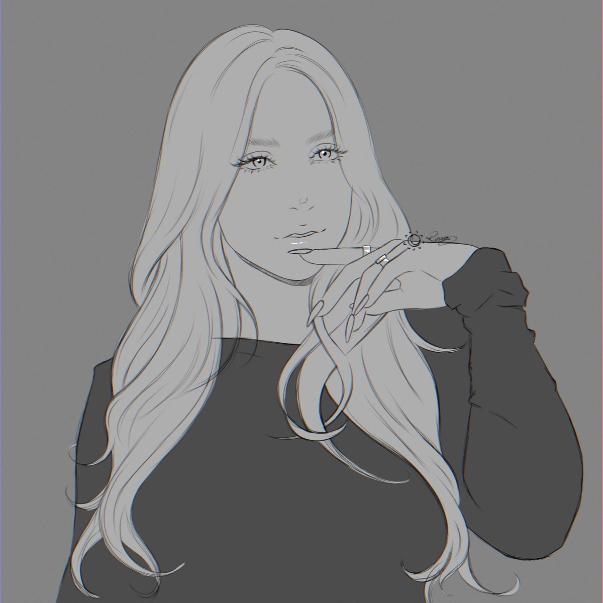 I used 100% of my brain to draw Tate and it looks nothing like her