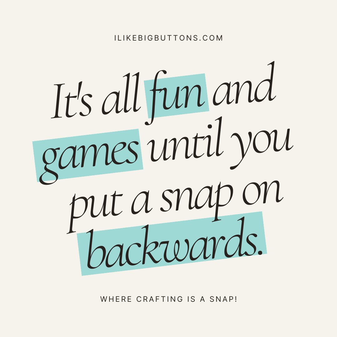 ilovebigbuttons's tweet image. Crafting Humor of the Day 😅
It’s all fun and games… until that snap goes on backwards! 🙈
(But don’t worry — our KAM Snap Removal Pliers have your back 💪)

#ILikeBigButtons #CraftingLaughs #KAMSnaps #SewingHumor #DIYFails #CraftingCommunity #MakersGonnaMake #ItsASnap