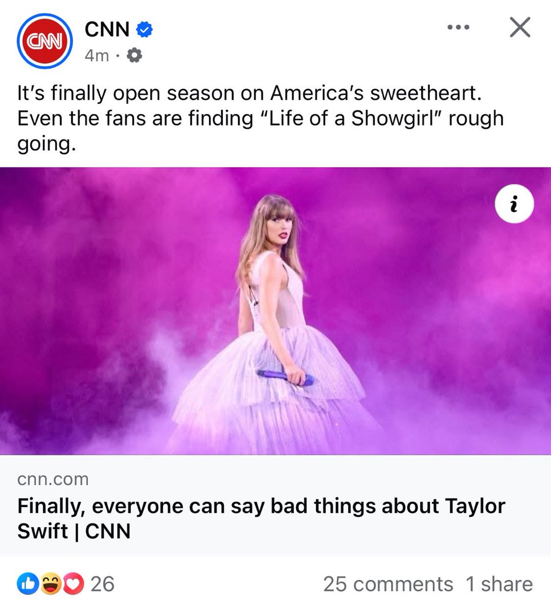 kaykuls's tweet photo. Hey @CNN this was the most unprofessional hit pieces I have ever read. It is clear that Choire Sicha has been waiting to try and start a hate train on Taylor Swift. Look at the title in itself. Very disappointing!!! #CNNisOver https://t.co/r80C72HGfn