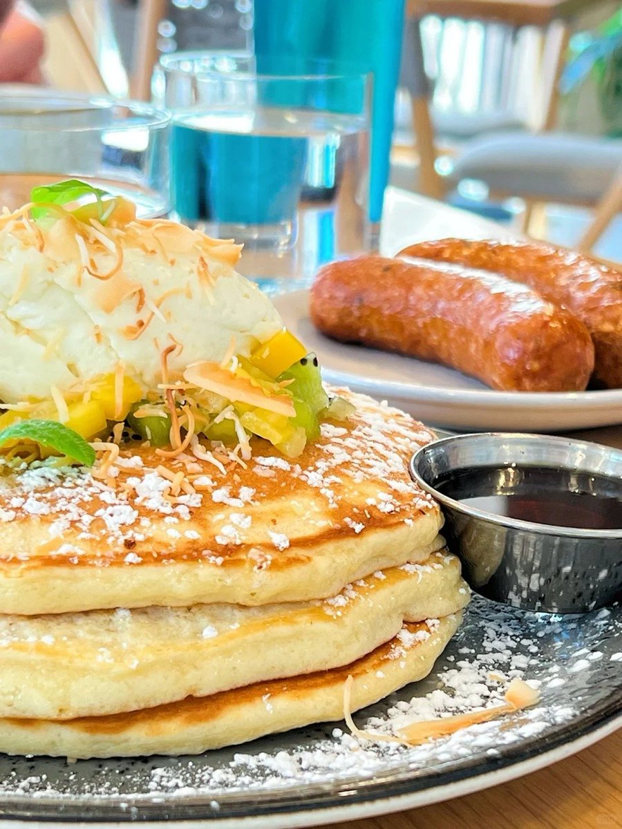 🌞 Start your morning with a grateful heart 💖 and a stack of fluffy pancakes 🥞✨ the sweetest way to begin the day ☕🌸💫