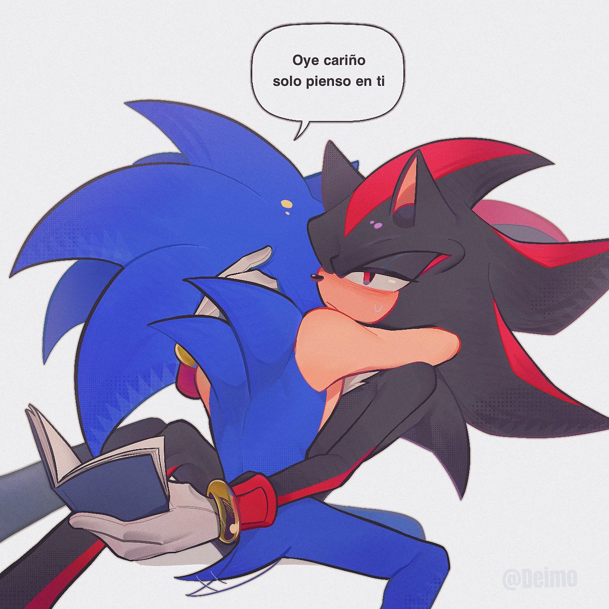 Dare_crowley's tweet photo. 💙Sin ti mis días son largos y se sienten tan amargos🖤
#sonadow #ソニシャ #SonicTheHedegehog #Shadowth https://t.co/YvW7VRpksP