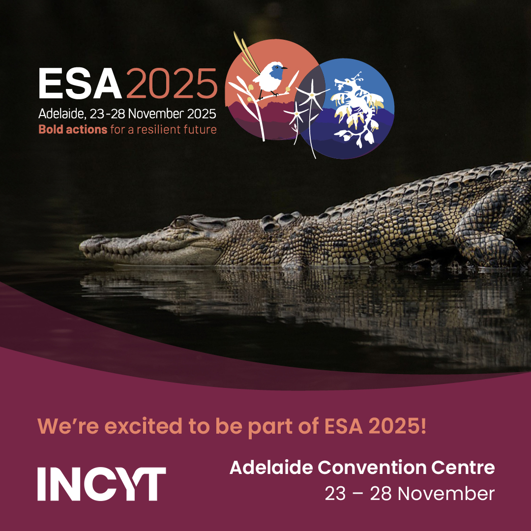 INCYT is excited to be attending the Ecological Society of Australia's 2025 conference! Come and visit us to discuss how INCYT can benefit your operations!