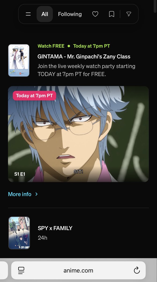 Don’t forget. Free on anime.com