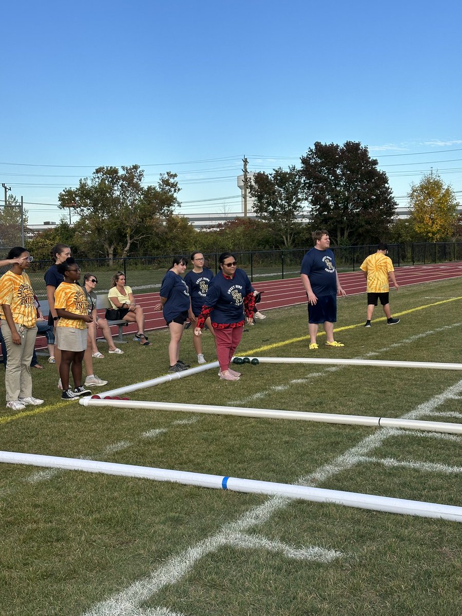 SHUnified's tweet photo. So much fun on the Bocce court getting to know our new Unified friends from O’Hara @SweetHomeCSD @SpecialOlympics @Section6USBBall https://t.co/Kx3iR62Lkf