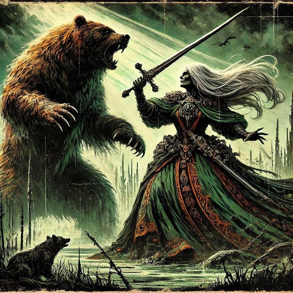 lordparallaxx's tweet image. Wild Matriarch #AIart