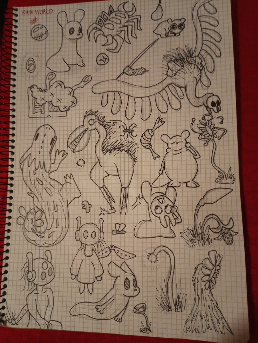 JoxhDraws's tweet image. Sketches #rainworld