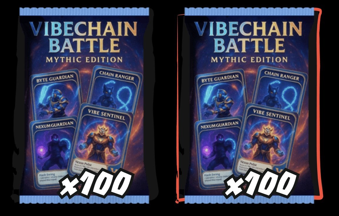Zoraluma's tweet photo. ⚡ GIVEAWAY ALERT METALLIC HOLOGRAPHIC PACK.

To celebrate the launch of VIBECHAIN BATTLE: Mythic Edition, I’m giving away 5 Metallic Holographic Packs 🔥

How to enter:
• Follow @vibechain
• Repost 🔁
• Reply with your favorite Card
• Paste Addres @base 

⏳ Ends in 48h https://t.co/ARcG5Zh3Ln
