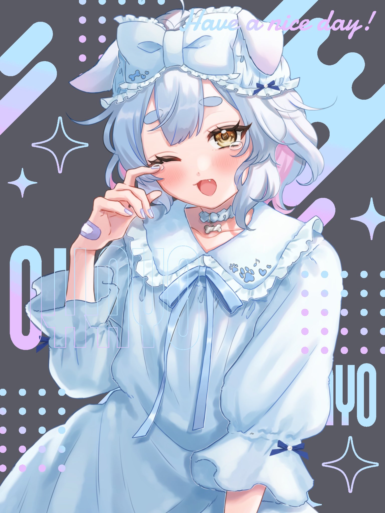 ♡pajefa様♡ありがとうございます♪ かわいいお花と女の子（セミロング） ありがとうございました