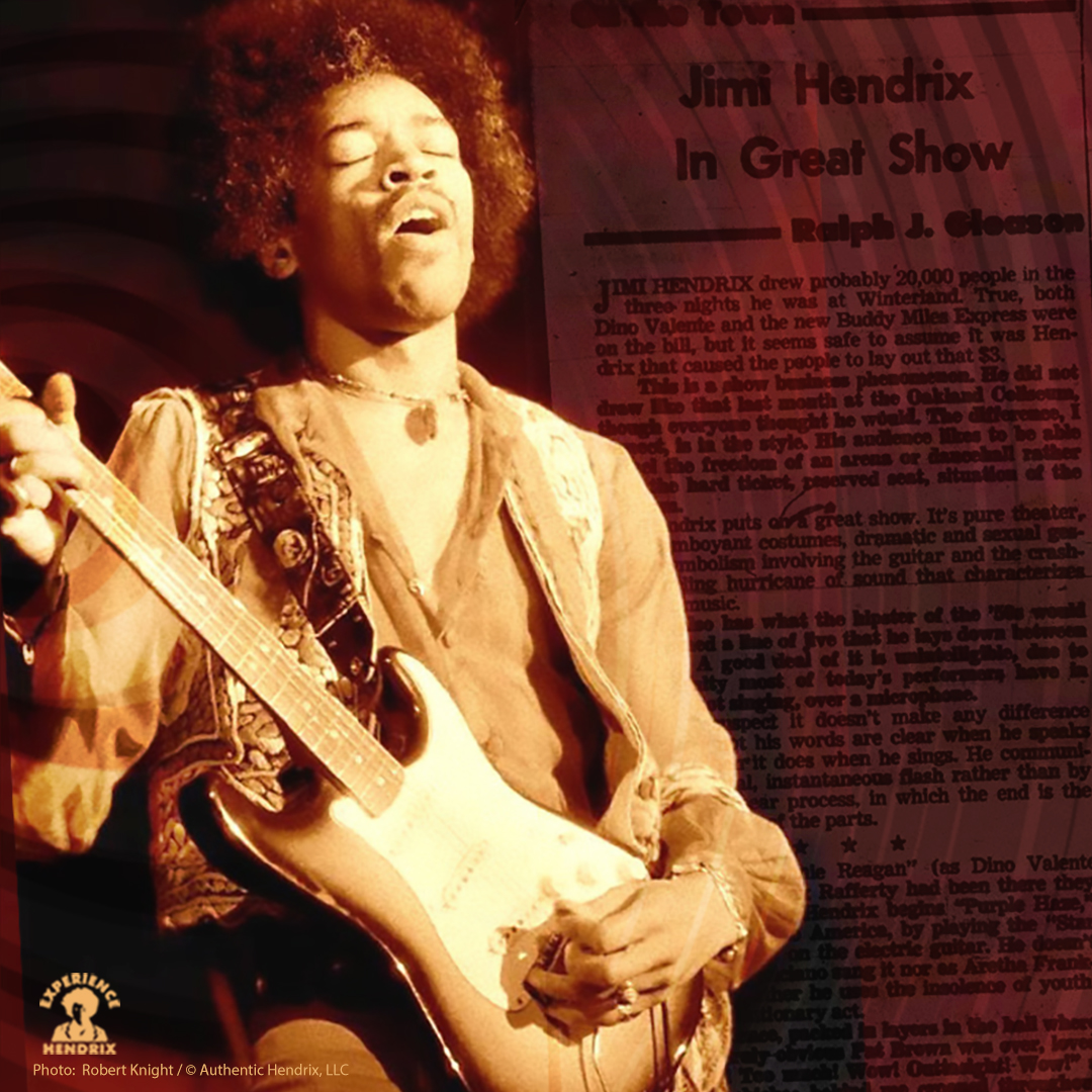 From October 10-12, 1968 The Jimi Hendrix Experience performed six concerts (two per night) during their 3-night residency at San Francisco's famed Winterland ballroom.  📸 Robert M Knight

#JimiHendrix #Winterland #SanFrancisco
