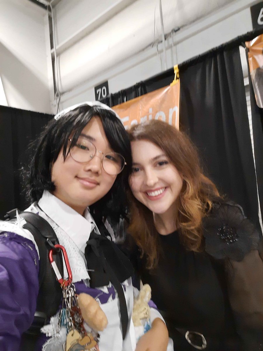 BooASpirit's tweet image. Also got to meet so many Reverse 1999 VAs yesturday at FestM and it was such a dream come true omg... I missed Anjo's VA some how😭 geuninely so sad kicking myself
