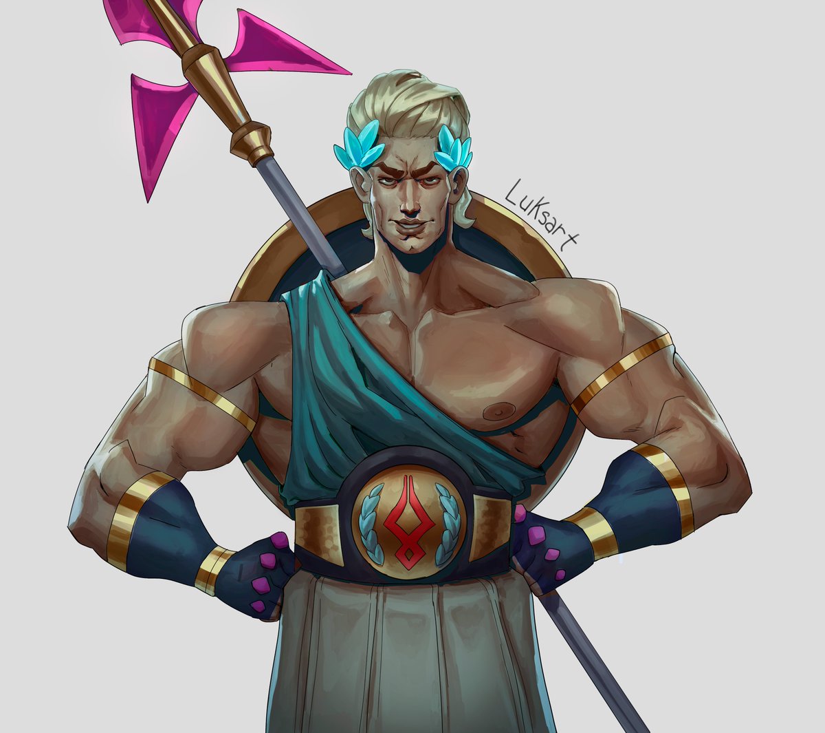 Theseus from Hades 
fanart i did for fun
hope you guys like!
#Hades2 #HadesGame #digitalart