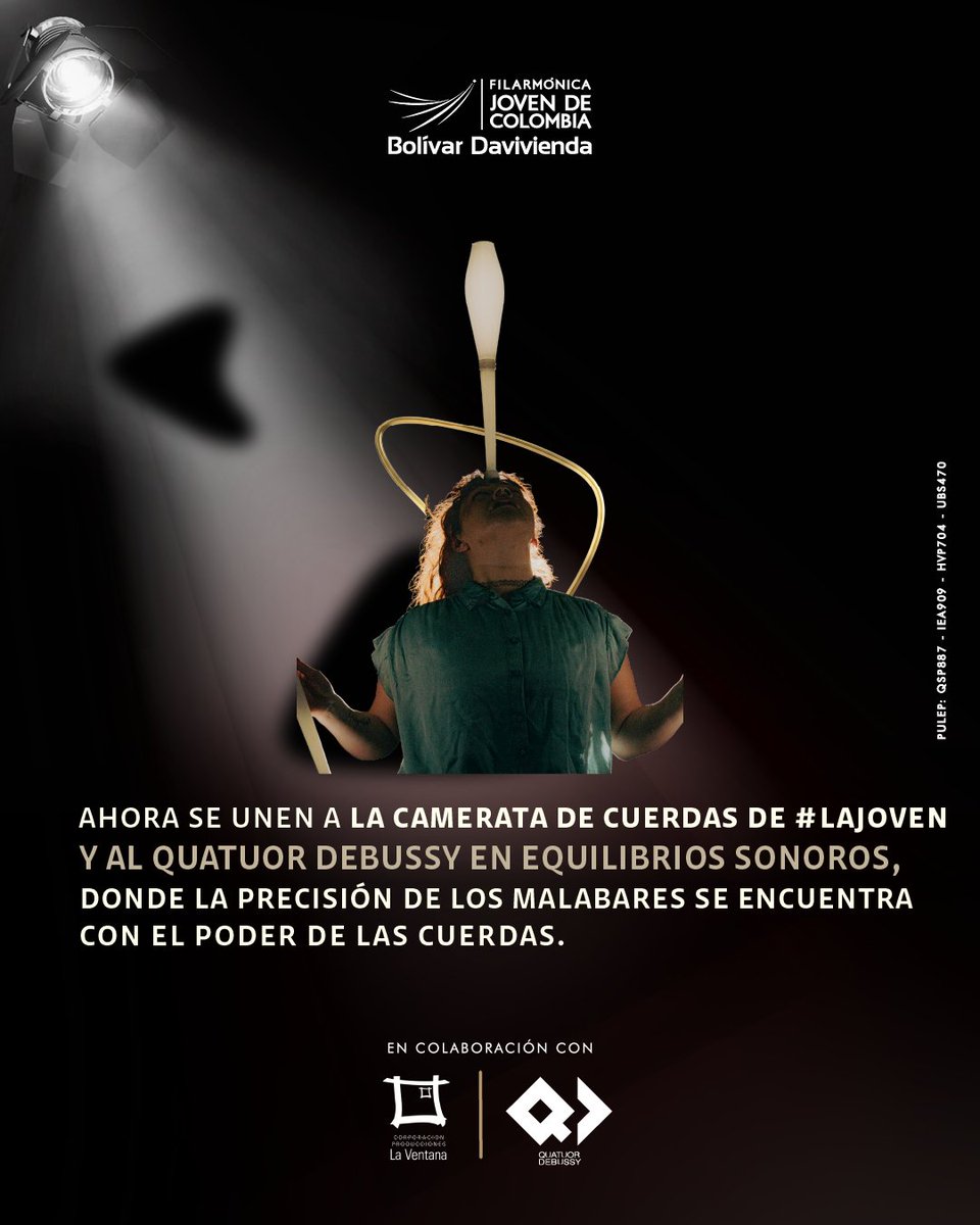 FundacionBD's tweet photo. ¡No se pierda Equilibrios Sonoros con La Ventana Circo y Camerata de Cuerdas! 🎻🎟 Info: https://t.co/ekwdOFJcWH https://t.co/E6A1FP2p4G
