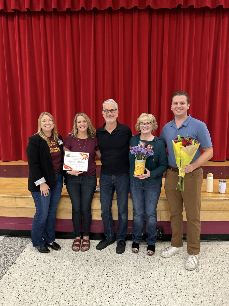 Congratulations to our <a href="/WoodchuckWorld/">WoodchuckWorld</a> Teacher of the Year, Mrs. Kalams! You go above and beyond to support students, and positively impact our school community.