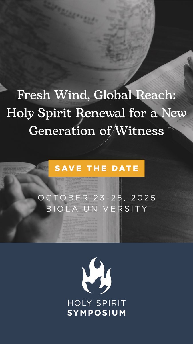talbottheology's tweet photo. Join us Oct. 23-25 at Biola University for the Holy Spirit Academic Symposium. This year’s theme is Holy Spirit-Empowered Evangelism and Missions. 

Hear from distinguished speakers on how the Spirit is working today: https://t.co/02tfIZx7fR https://t.co/mX4o5zJGxK