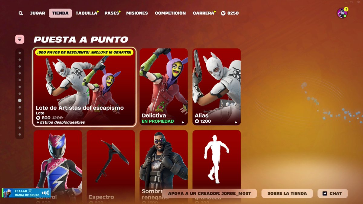 Nueva tienda bros!! Gracias de corazón a todos los que usáis mi código Jorge_Most , me ayuda mucho a seguir con todo esto ❤. 

#Fortnite #EpicPartner💘