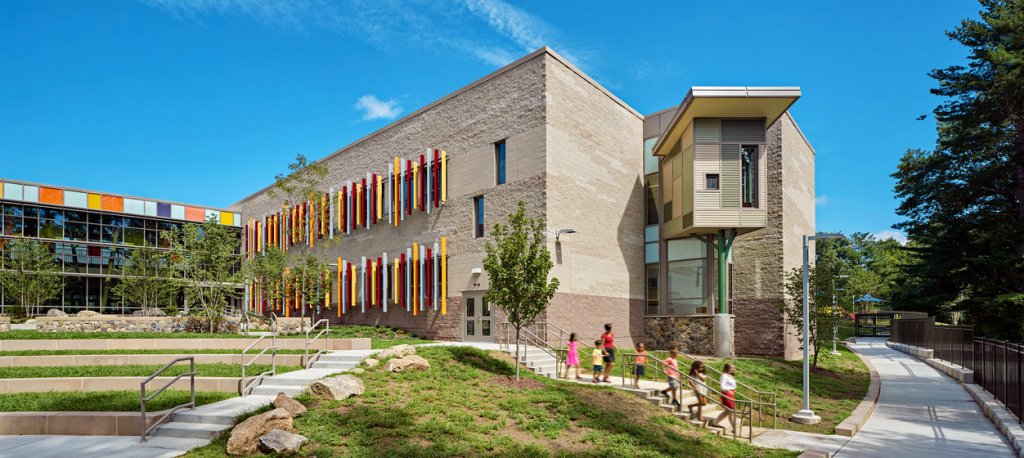 LevoluxGlobal's tweet photo. After the 2012 tragedy, Sandy Hook School was rebuilt. We were honored to contribute custom-colored Infiniti™ fins to the façade, providing creative sun shading for a bright, comfortable learning space.
Explore options: https://t.co/qkfYZv5npD
#Facade #DesignWithColor https://t.co/0YBvkRGMRi