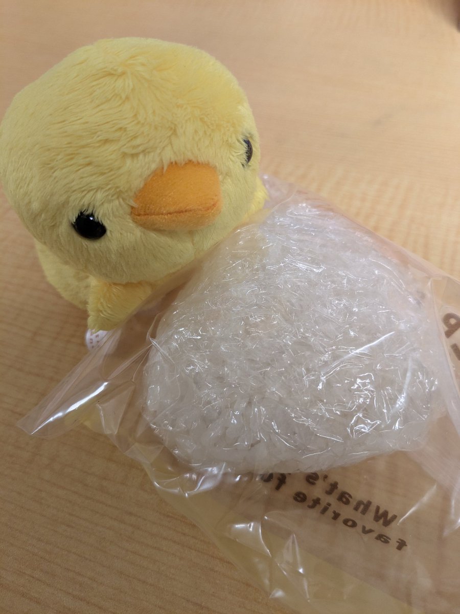 panchan_piichan's tweet photo. 今日は梅干しの気分だったから、家から梅干しおにぎり作って持ってきた🍙
梅たたいて鰹節を混ぜて…🤤
元々梅干し好きだけど最近ハマりだして👍
リトルビーンズのひよこちゃんが食べたそうにアピールしてます🐤
この子は千葉市動物公園出身の子🐥
仕事頑張ろ！
#リトルビーンズ
#littlebeans
#ぬい撮り https://t.co/9h7EoTwB6h