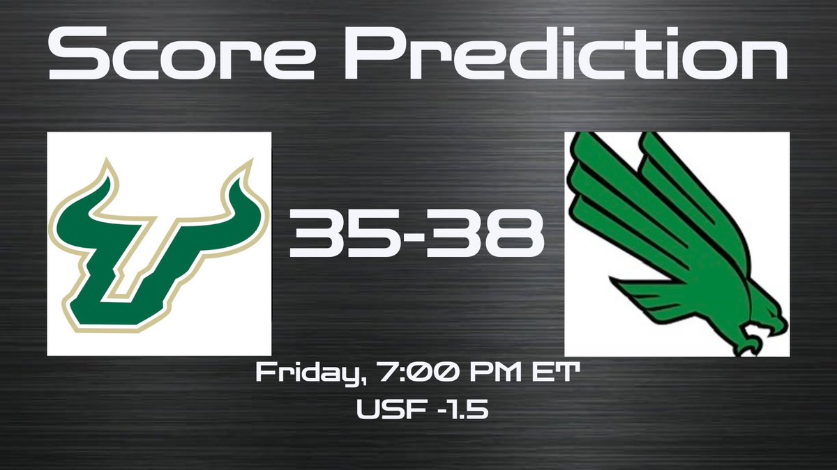 Score Prediction 

USF vs North Texas