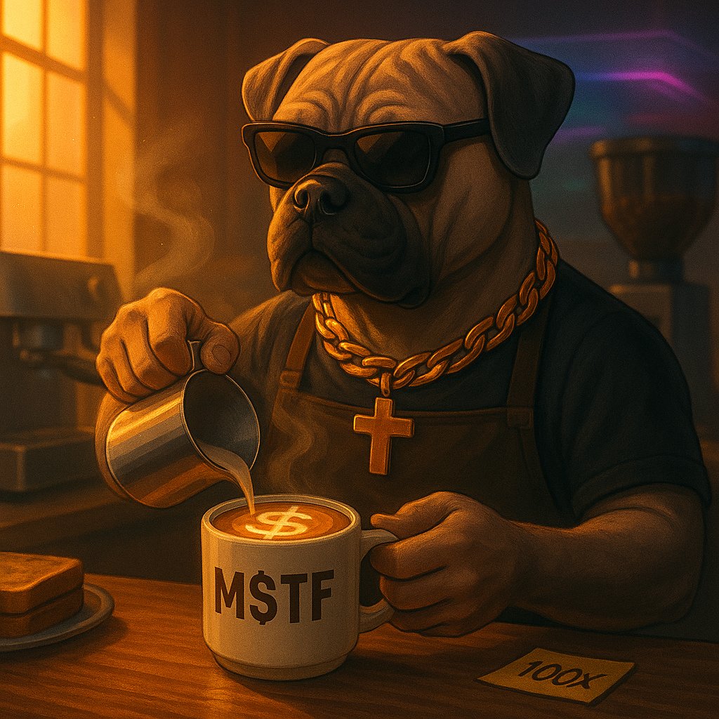 MSSTFcoin's tweet image. 🌞 GM Fam 🌞
🐕☕️ Rocky’s serving gains fresh off the blockchain.
No refills — just profits. 🐾💰
☀️Morning forecast: 100% chance of green candles. #MSTF #Solana #100x
