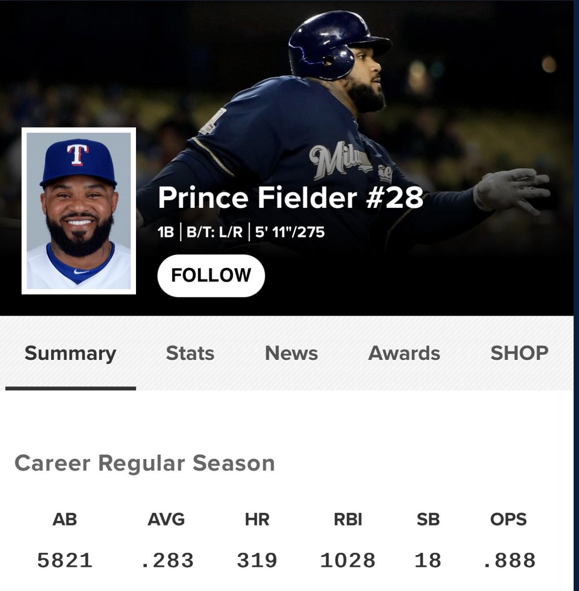 It was an honor and a privilege to watch Prince Fielder hit a baseball