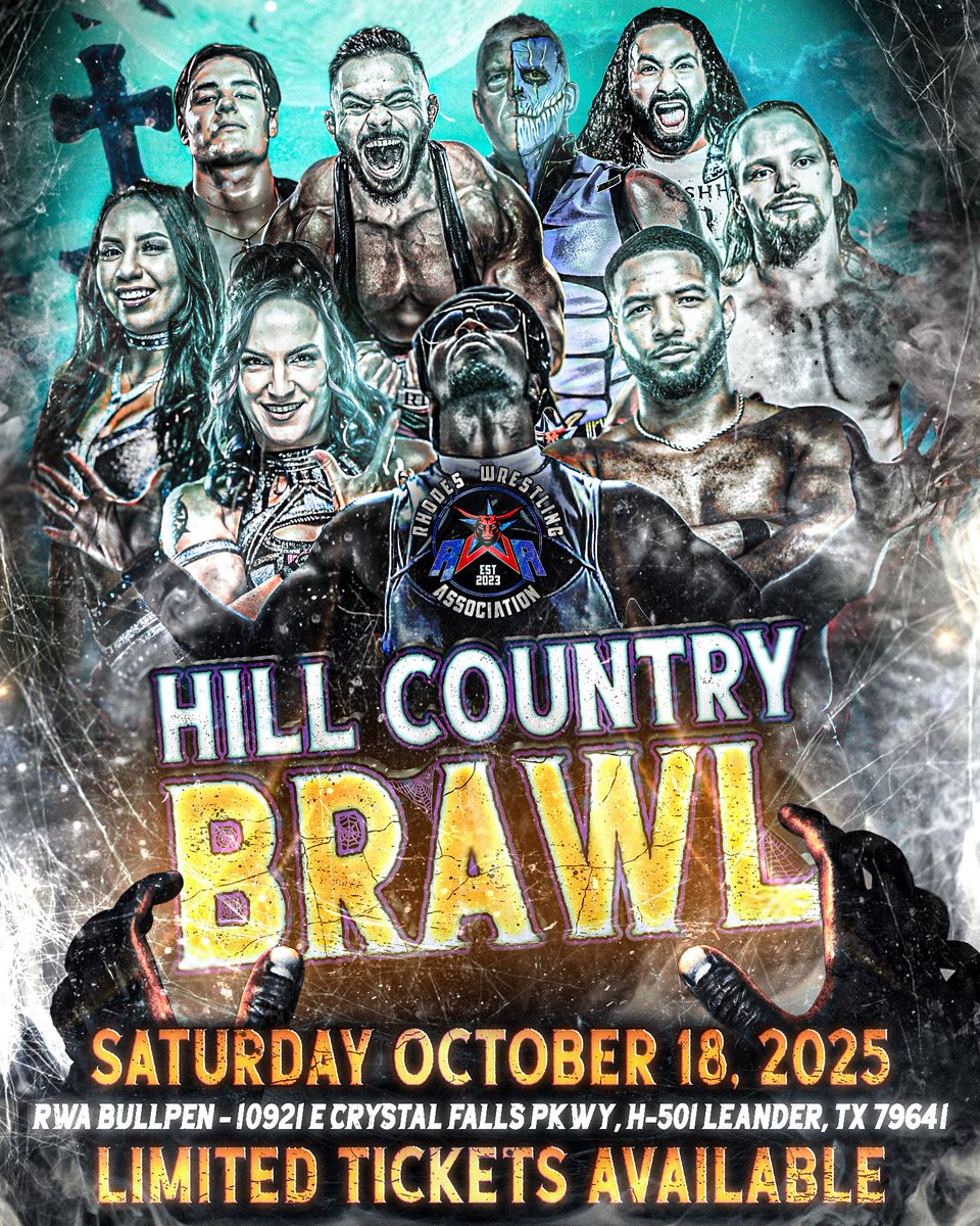 Dustin Rhodes (@dustinrhodes) on Twitter photo Saturday October 18th come check us out in Leander Texas. <a href="/RhodesWrestling/">Rhodes Wrestling Association</a> #HellOrHighWater
Live!!!
Tix here
Rwahillcountrybrawl.eventbrite.com Saturday October 18th come check us out in Leander Texas. <a href="/RhodesWrestling/">Rhodes Wrestling Association</a> #HellOrHighWater
Live!!!
Tix here
Rwahillcountrybrawl.eventbrite.com