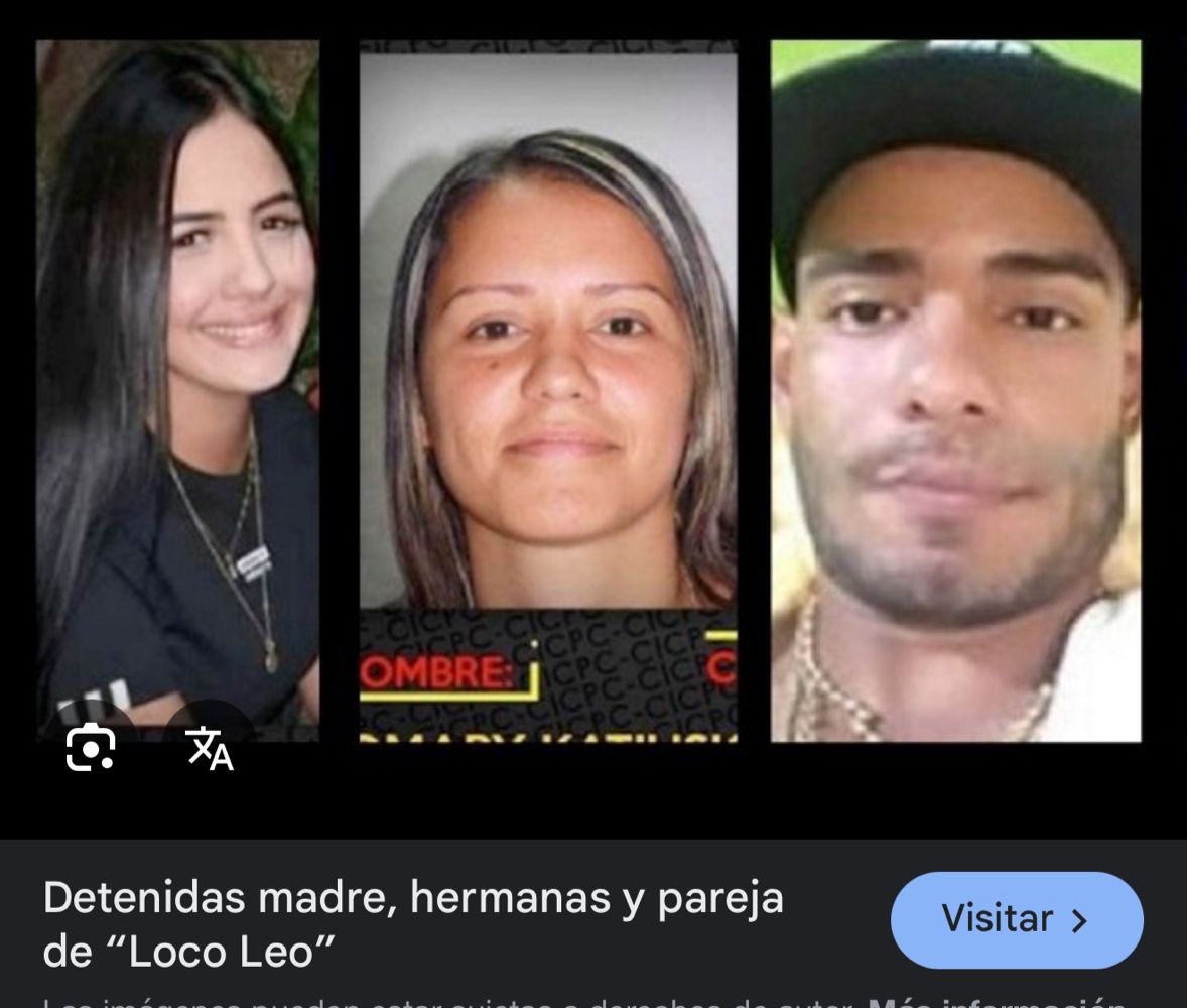 ¿Que hace en libertad? Ella es "JONAILIN DANIELA" exmujer del "loco leo" compañero del Coqui "koki" la misma tiene diferentes atencedentes por captar empresarios en las mercedes y picharlos al hampa. Me informan que sigue con el mismo modus operandis en el mismo sector de ccs.