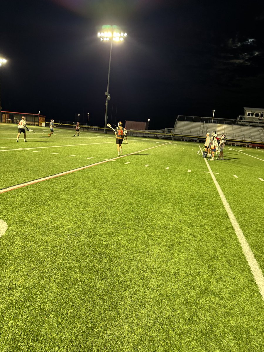 Can’t remember this warm of an October night for getting some Fall Ball Lacrosse work in. Got better tonight! Well done gentlemen.