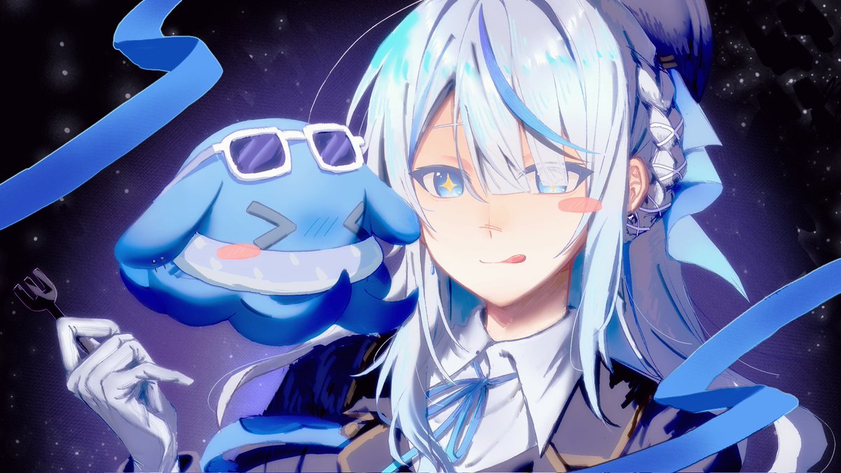 #描いていルカ #見ていルカ
お誕生日おめでとう～🎂🐬✨