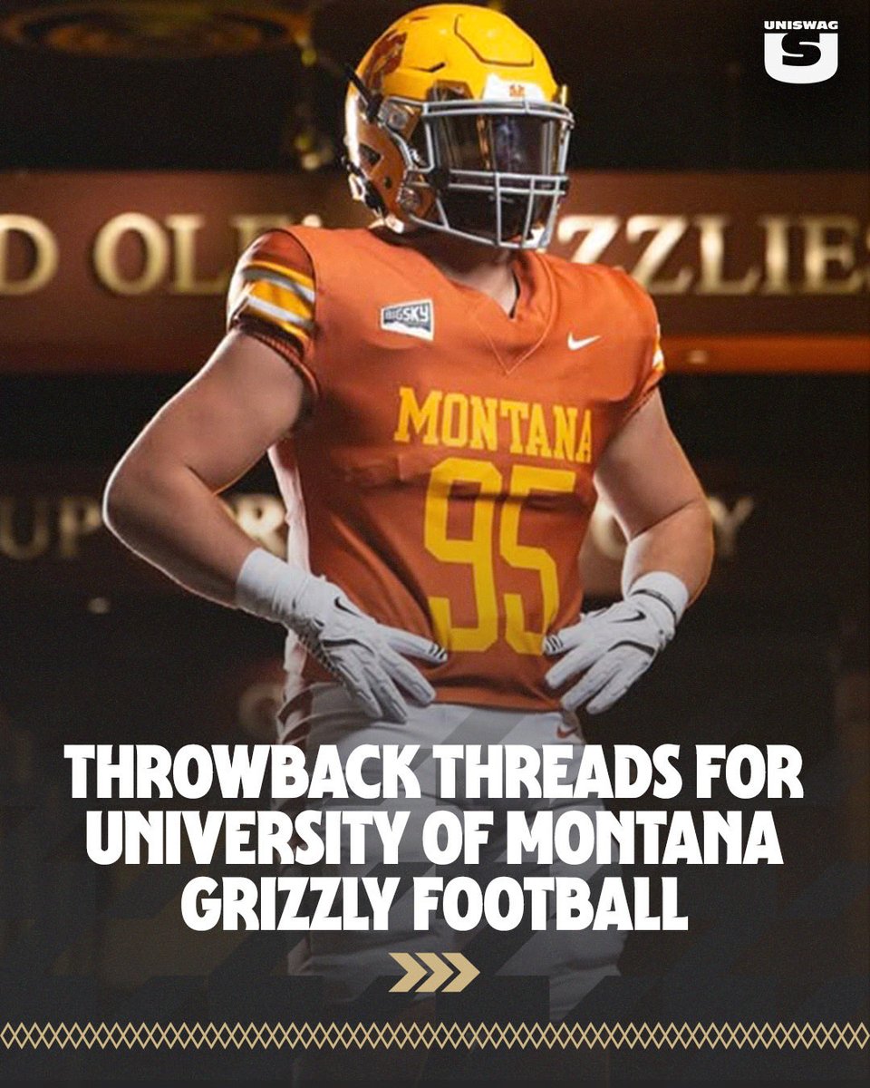 UNISWAG's tweet photo. The 1995 throwback threads for @MontanaGrizFB 

#uniswag https://t.co/r3n99Pm93F
