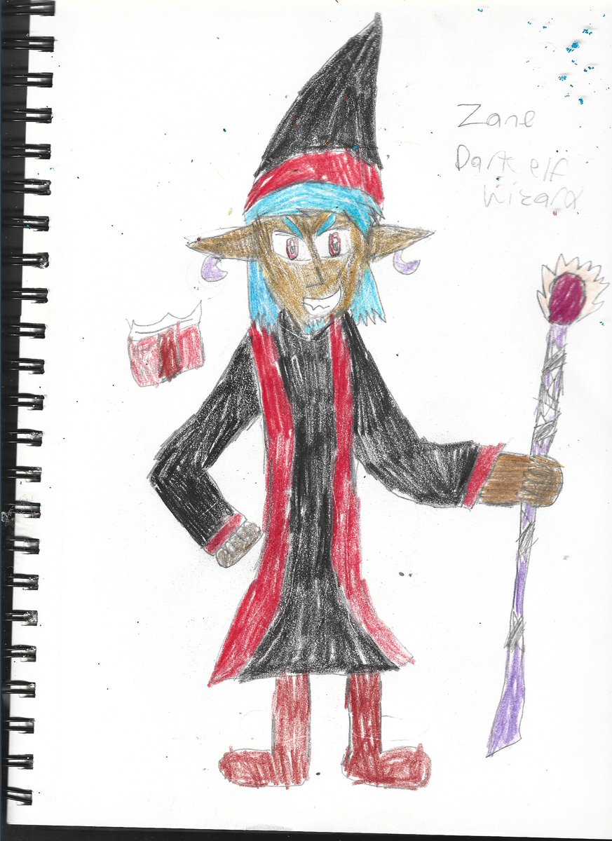 This is Zane a dark elf wizard that serves Zarastri. He is the one who frees him. One of Zarastri's right hand men.