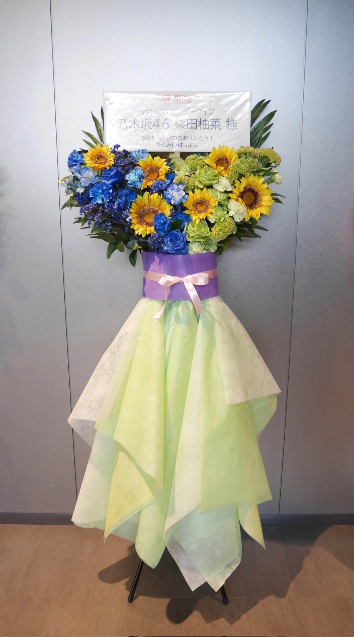 柴田柚菜 38th アンダーライブ 2種コンプ 生写真 ライブt 黄緑×青 柴田柚菜 38th アンダーライブ 2種コンプ 生写真 ライブt 黄緑×